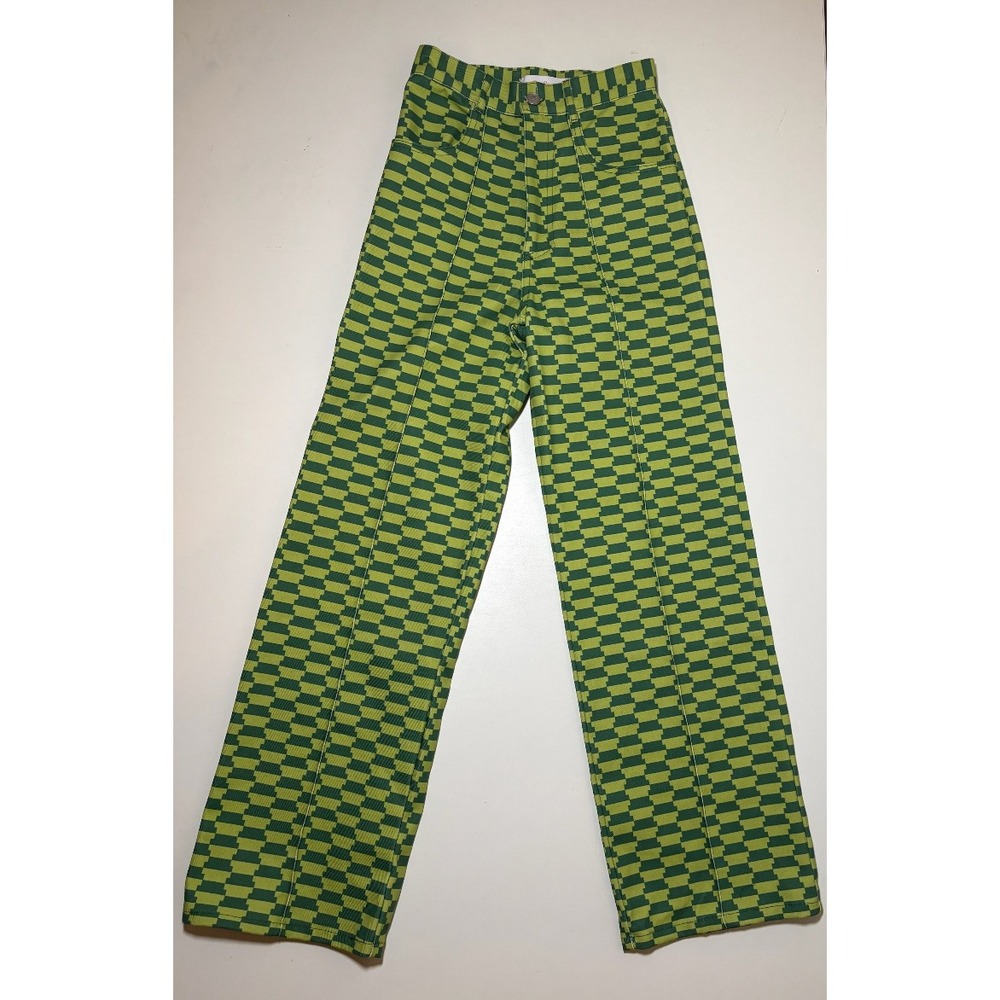 Lisa Says Gah Women's Retro Style Green Pants | Size 24